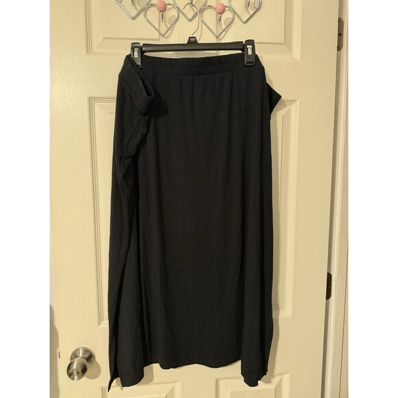 NEW Amazon Essentials Midi Black Skirt Stretch Elastic Waist Plus Size 4X - Picture 1 of 2